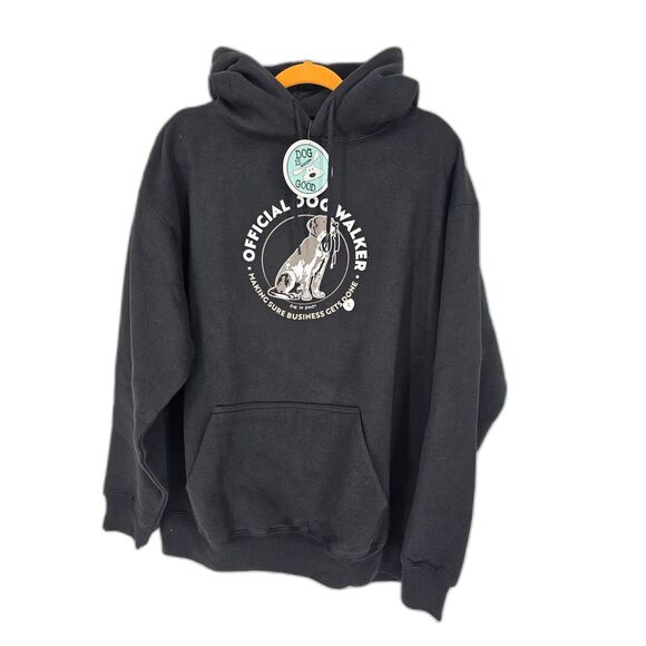 Dog is Good Men's Official Dog Walker Sweatshirt Hoodie Black Large - Picture 2 of 7